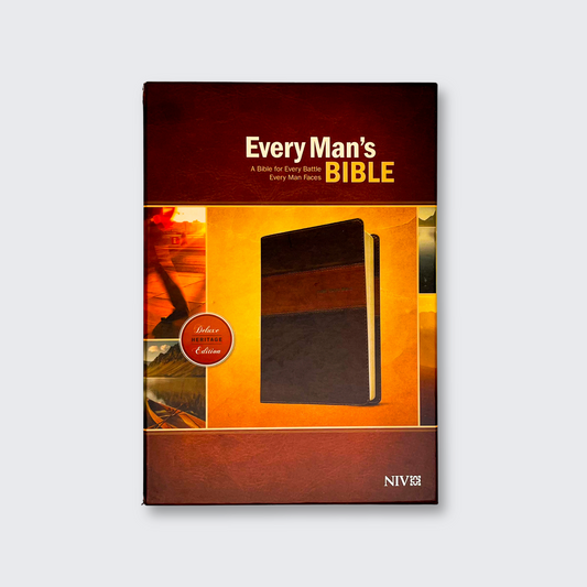 Every Man's Bible NIV, Deluxe Heritage Edition, TuTone (LeatherLike, Brown/Tan)