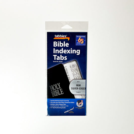Bible Tab-Mini Tabs-Old & New Testament-Silver