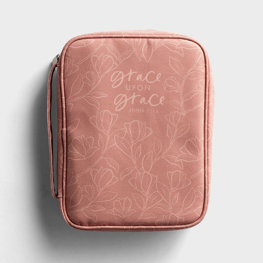 Bible Cover - Grace upon grace pink