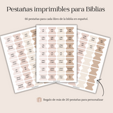 Bible Tabs Template - Spanish