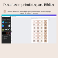 Bible Tabs Template - Spanish