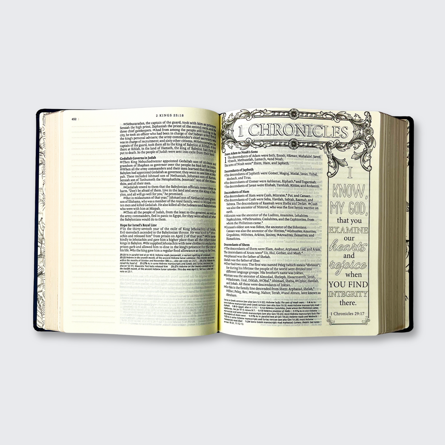 NLT Inspire Bible-Navy LeatherLike Hardcover