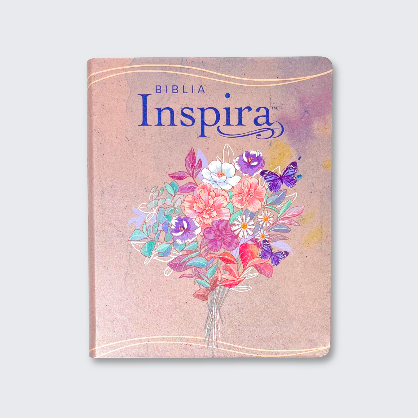 Biblia Inspira NTV, Imit. Piel, Rosado Acuarela (NTV Inspire Bible, LeatherLike, Watercolor Pink)