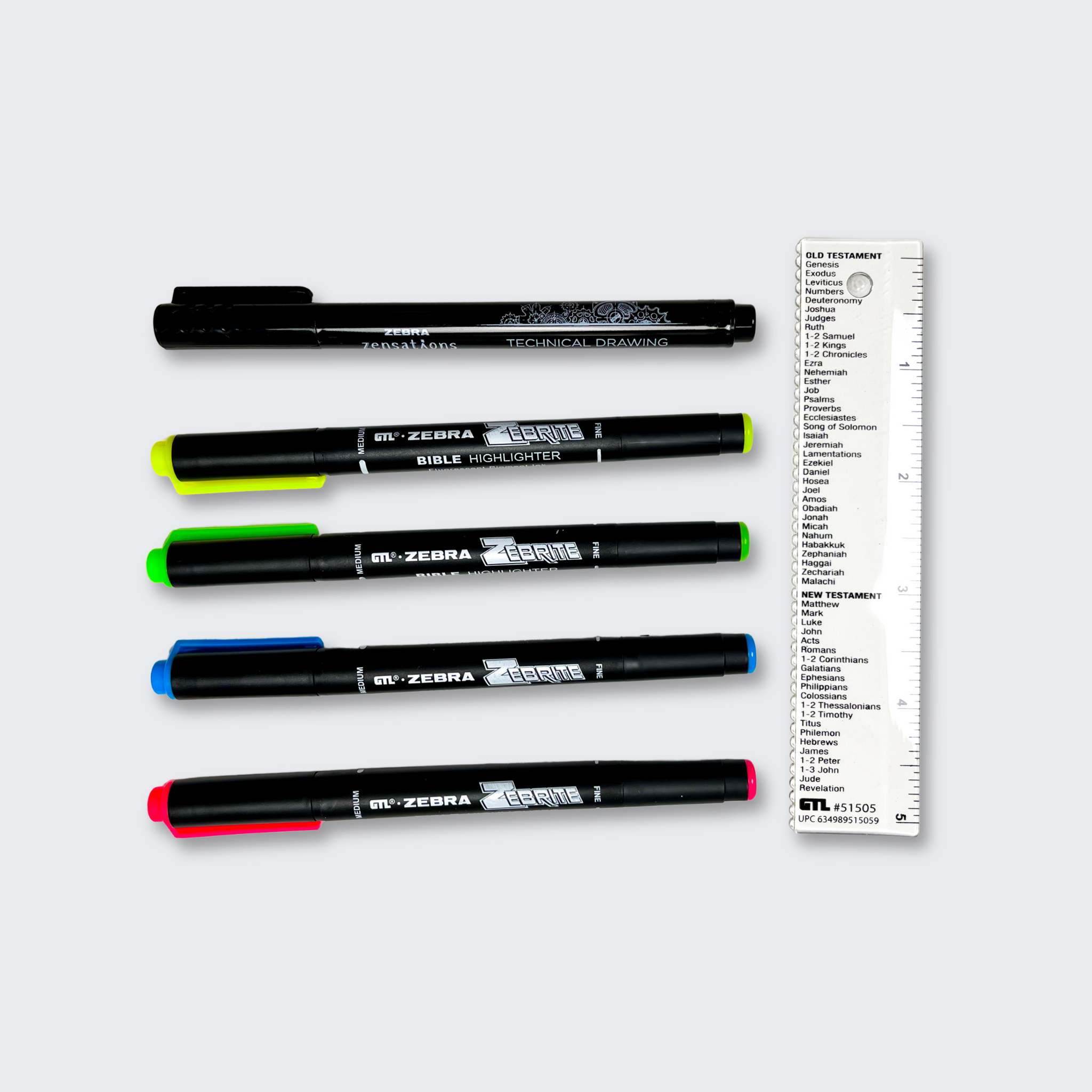 Highlighter bible marking kit zebrite