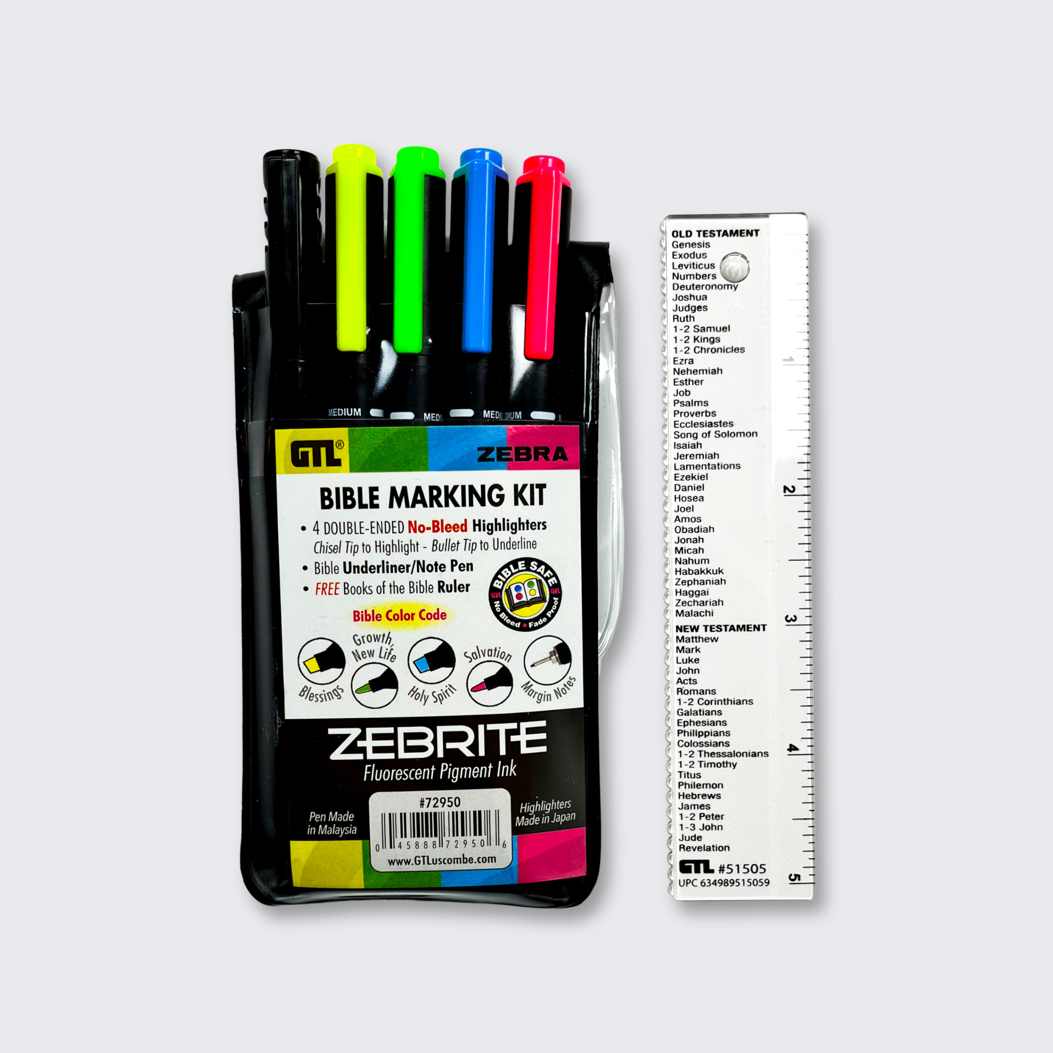 Highlighter bible marking kit zebrite