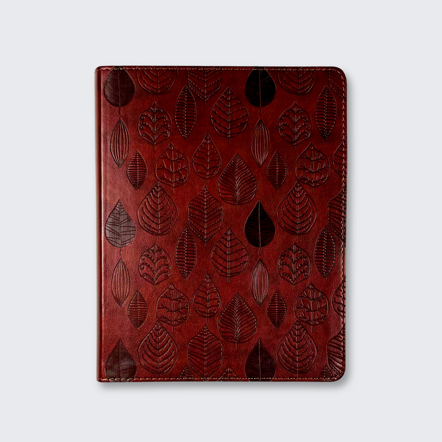 ESV Single Column Journaling Bible (TruTone, Chestnut, Leaves Design)