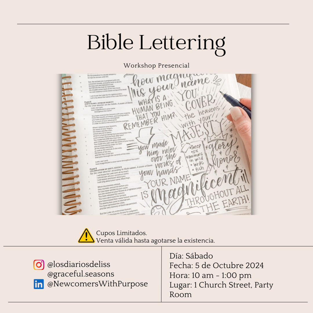 Spanish Workshop - Bible Lettering